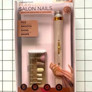 Flawless Salon Nails Manicure & Pedicure Tool, Rechargeable Finishing Touch